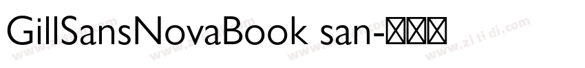 GillSansNovaBook san字体转换